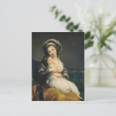 Zelfportret in een Turban met haar kind, 1786 Briefkaart (Staand voorkant)