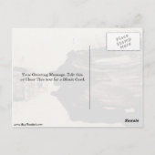 Zelfportret in een zwarte Robe van Egon Schiele Briefkaart (Achterkant)