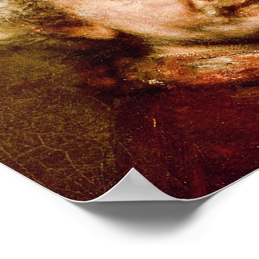 Zelfportret in op 63-jarige leeftijd 1669 poster (Hoek)