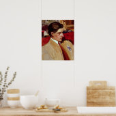 Zelfportret in profiel poster (Keuken)