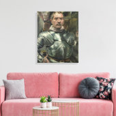 Zelfportret in wapenrusting, 1914 canvas afdruk (Insitu (Woonkamer))