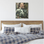 Zelfportret in wapenrusting, 1914 canvas afdruk (Insitu (Slaapkamer))