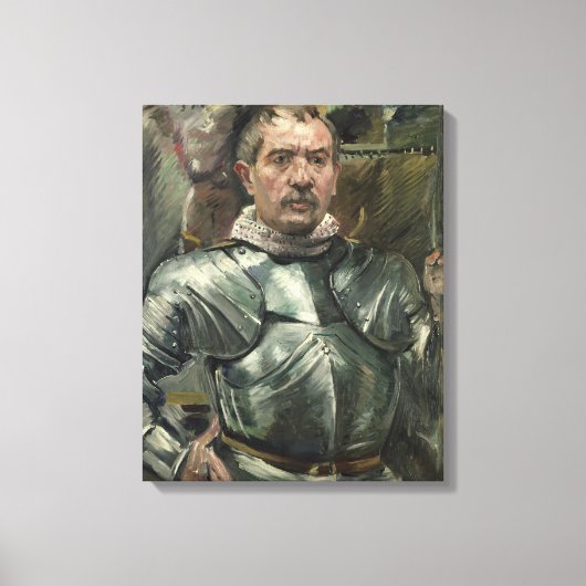 Zelfportret in wapenrusting, 1914 canvas afdruk (Voorkant)