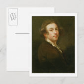 Zelfportret, kijkend naar de rechterschouder (olie briefkaart (Voorkant / Achterkant)