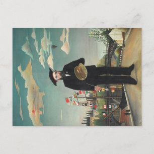 Zelfportret – Landschap, Henri Rousseau 1890 Briefkaart