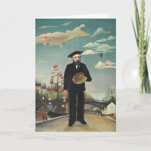 Zelfportret – Landschap, Henri Rousseau 1890 Kaart