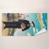 Zelfportret, landschap, Rousseau Badhanddoek (Badhanddoek)