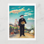 Zelfportret, landschap, Rousseau Briefkaart (Voorkant)