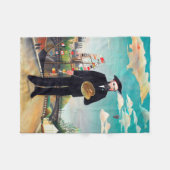 Zelfportret, landschap, Rousseau Fleece Deken (Voorkant (Horizontaal))