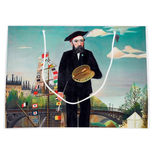 Zelfportret, landschap, Rousseau Groot Cadeauzakje (Voorkant)