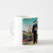 Zelfportret, landschap, Rousseau Koffiemok (Voorkant links)