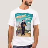 Zelfportret, landschap, Rousseau T-shirt (Voorkant)