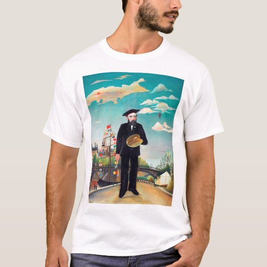 Zelfportret, landschap, Rousseau T-shirt (Voorkant)