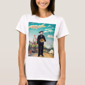 Zelfportret, landschap, Rousseau T-shirt (Voorkant)