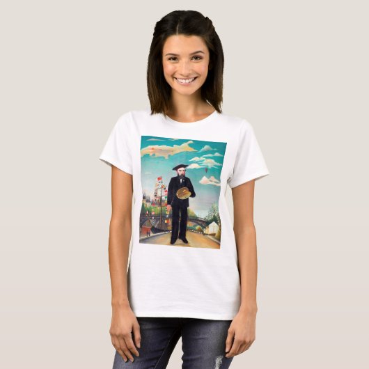 Zelfportret, landschap, Rousseau T-shirt (Voorkant volledig)