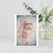 Zelfportret, Leonardo da Vinci Briefkaart (Staand voorkant)