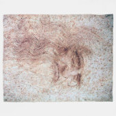 Zelfportret, Leonardo da Vinci Fleece Deken (Voorkant (Horizontaal))