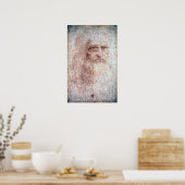 Zelfportret, Leonardo da Vinci Poster (Keuken)