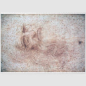 Zelfportret, Leonardo da Vinci Tissuepapier (Voorkant)