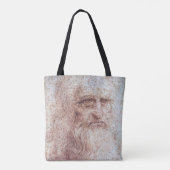 Zelfportret, Leonardo da Vinci Tote Bag (Achterkant)