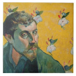 Zelfportret, Les Miserables, 1888 (olie op canvas) Tegeltje