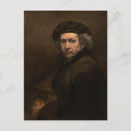 Zelfportret met Beret door Rembrandt Briefkaart