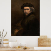 Zelfportret met Beret door Rembrandt Poster (Keuken)