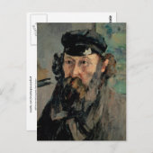 Zelfportret met Casquette, Paul Cézanne Briefkaart (Voorkant / Achterkant)