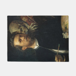 Zelfportret met de dood als violist (door Böcklin) Deurmat