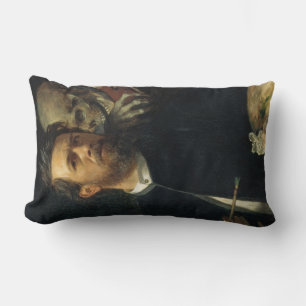 Zelfportret met de dood als violist (door Böcklin) Kussen