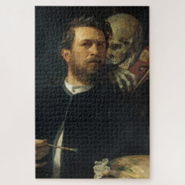 Zelfportret met de dood als violist (door Böcklin) Legpuzzel