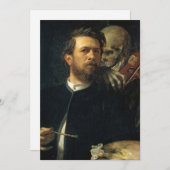 Zelfportret met de dood | Arnold Böcklin (Voorkant / Achterkant)