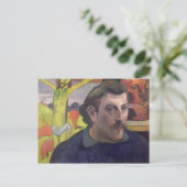 Zelfportret met de Gele Christus, 1890 Briefkaart (Staand voorkant)