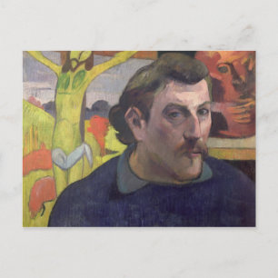 Zelfportret met de Gele Christus, 1890 Briefkaart