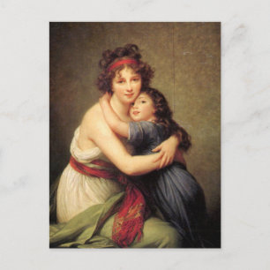 Zelfportret met dochter door Elisabeth Le Brun P Briefkaart