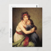 Zelfportret met dochter van Elisabeth Le Brun P Briefkaart (Voorkant / Achterkant)