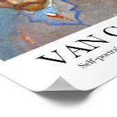 Zelfportret met een Grey Straw Pet van Van Gogh Poster (Hoek)