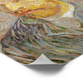 Zelfportret met een Pet van rietje (1887) Poster (Hoek)