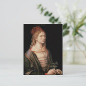 Zelfportret met een Thistle, 1493 Briefkaart (Staand voorkant)