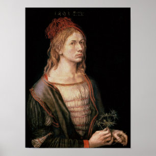 Zelfportret met een Thistle, 1493 Poster