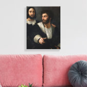 Zelfportret met een vriend canvas afdruk (Insitu (Woonkamer))