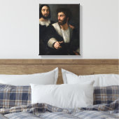Zelfportret met een vriend canvas afdruk (Insitu (Slaapkamer))