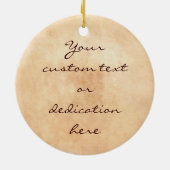 Zelfportret met felt Pet Vincent van Gogh art Keramisch Ornament (Achterkant)