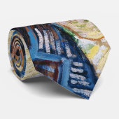 Zelfportret met felt Pet Vincent van Gogh art Stropdas (Opgerold)