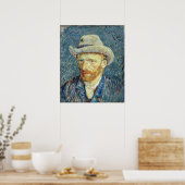 Zelfportret met Felt Pet Vincent van Gogh Poster (Keuken)