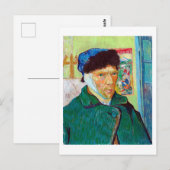 Zelfportret met gebandatuurd oor, Van Gogh Briefkaart (Voorkant / Achterkant)