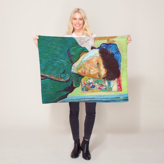 Zelfportret met gebandatuurd oor, Van Gogh Fleece Deken (In situ)