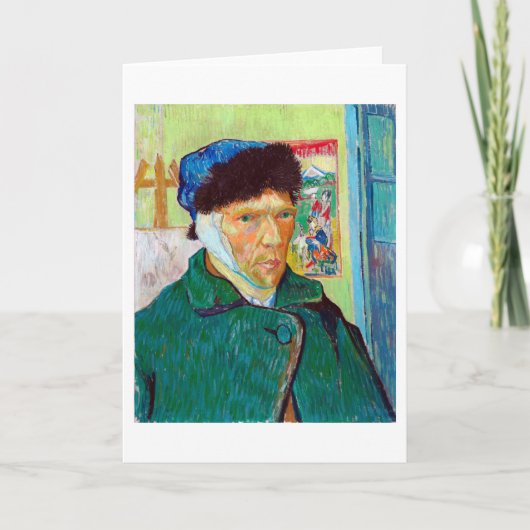 Zelfportret met gebandatuurd oor, Van Gogh Kaart (Voorkant)