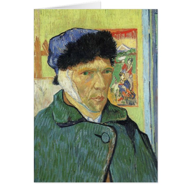 Zelfportret met gebandatuurd oor van Van Gogh (Voorkant)
