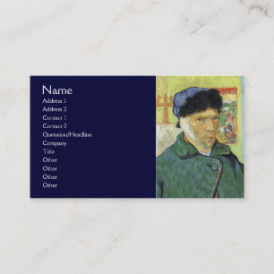 Zelfportret met gebandatuurd oor van Van Gogh Visitekaartje